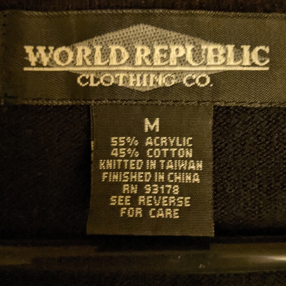 2 Sweaters: LOFT Black & White and World Republic Black - Picture 14 of 15